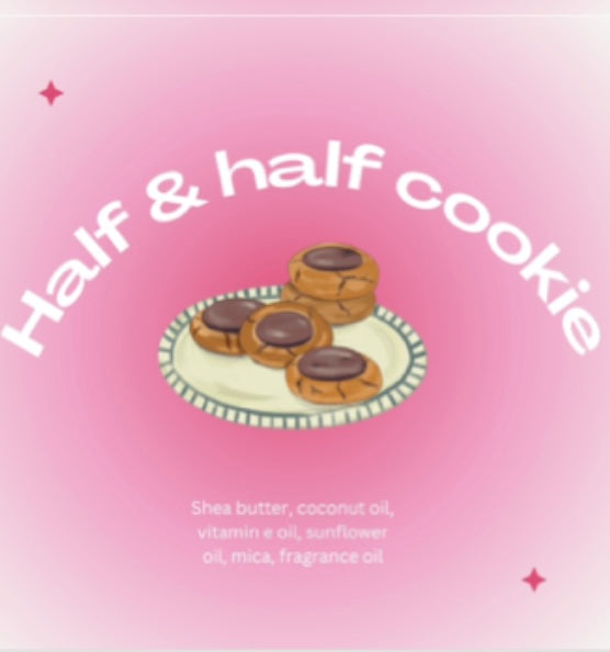 Half & half cookie truffle